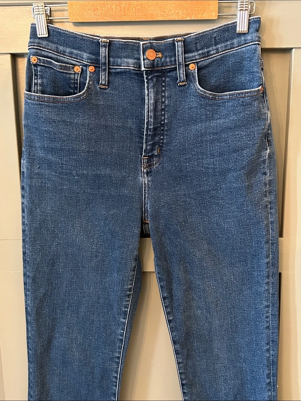Madewell The Perfect Vintage Jean High Rise Larkspur Stretch Denim Size 28